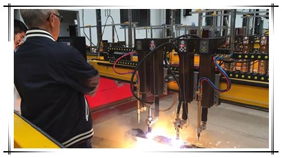 Gantry CNC Plasma Cutting Machine For Steel Plate , CNC Flame Cutting Machine