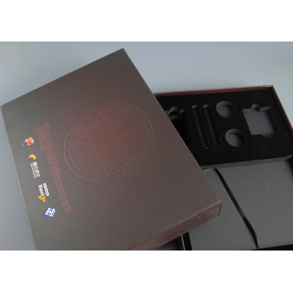 Matte Lanimated Flip Top Gift Box , Custom Paperboard Boxes With Debossing