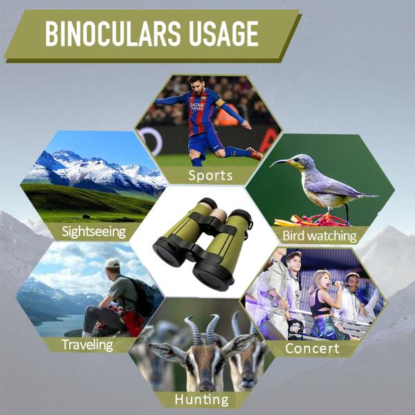 Long Distance 8x42 ED Binoculars Telescope Outdoor
