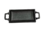 Double Handle Cast Iron Frying Pan 15.3*7.7cm Rectangular Deep Frying Pan