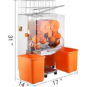 China Commercial Orange Juice Machine High Juice Yield Safety Cut Off Switch 4 to 7 Glasses Per Minute wholesale