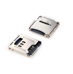 SMT Soldering Mounting 50V Max SD Card Connector For GPS