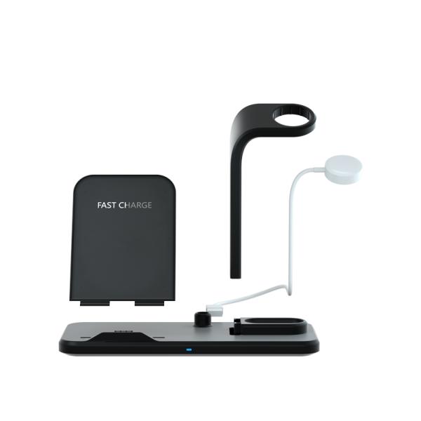 3in1 Fast Charging Wireless Charger With LED Light Indicator