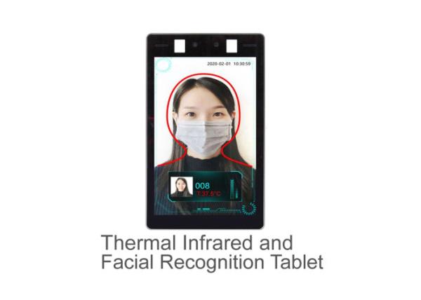 8" LCD Screen Facial Recognition Thermometer Temperature Detection CE ROHS FCC