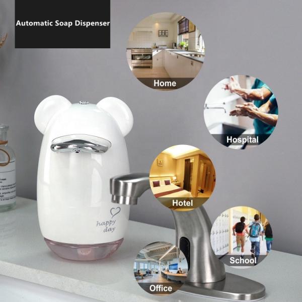 1800mAh Cute Automatic Soap Dispenser PETG Infrared Motion Detector