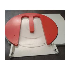 40 Pallets/H Semi Automatic Pallet Wrapper With PLC Controller