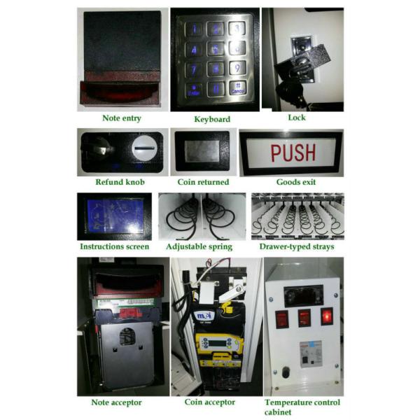 Commercial Snack And Drink Vending Machine Customized Logo Steel Trays