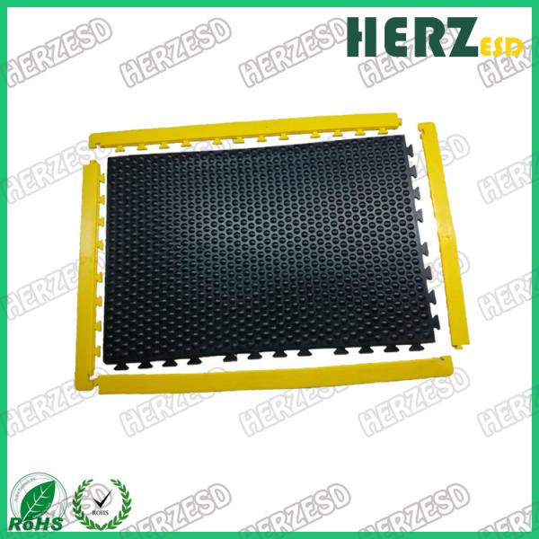 Quality 12mm Thickness ESD Rubber Mat / Anti Static Anti Fatigue Mats Customized Size for sale