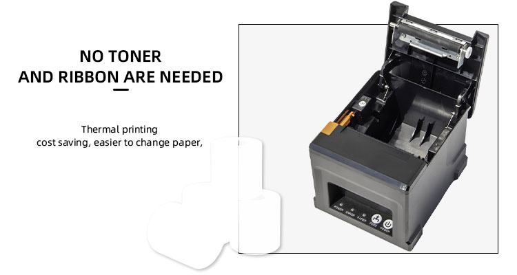 24VDC-2.5A Power Adapter 80mm USB Wireless POS Receipt Printer for Android POS Terminal