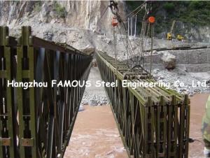 China Steel Through Modular Bailey Truss Bridge Construction Ready Made Construction on sale