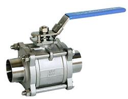 China Sanitary Floating Type Ball Valve With Locking Device Adjustable Stem Packing wholesale
