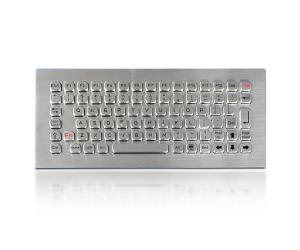 China Vandal Proof Panel Mount Stainless Steel Keyboard For Self Service Kiosk wholesale