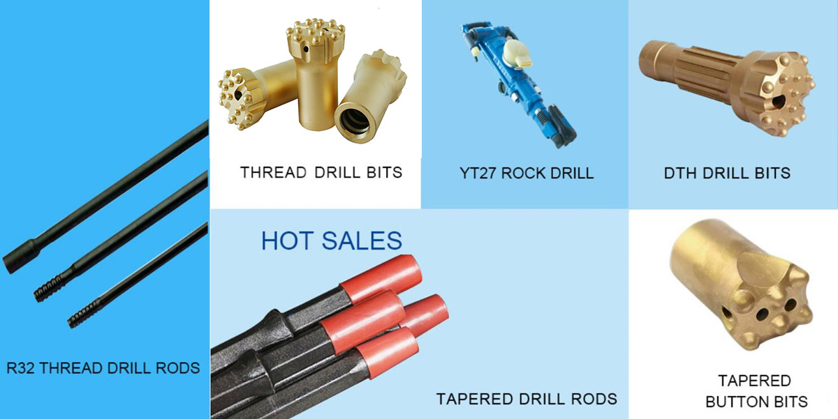 Rock Drill Steel, Drill Bit, Drill Rod, MF Rod, Coupling