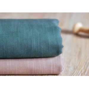 Slub Plain 100 Cotton Canvas / Semi - Bleached Dyeing Cotton Fabric