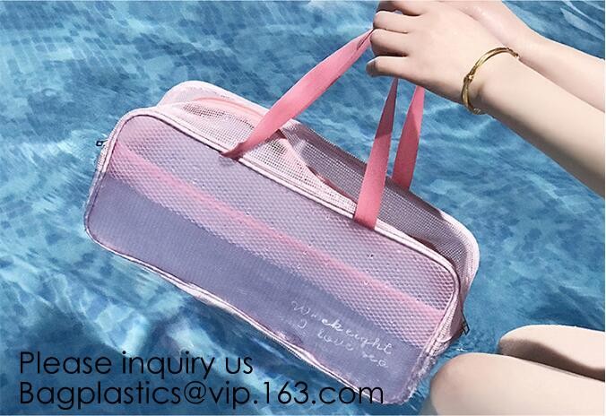 Custom Clear Pvc Lady Handbag Set Transparent Beach Tote Bag With Inner Pouch,Shoulder Tote Holographic PVC Beach Bag