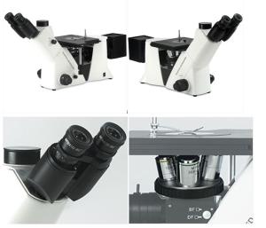 Infinity Optical Inverted Metallurgical Microscope , Mechanical Stage Microscope