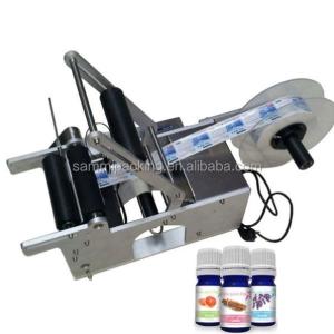 China Round Bottle Semi Auto Labeling Machine Electric Driven Type Multipurpose wholesale