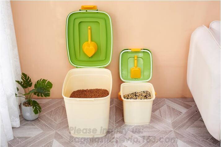 China Supply Pet Product Ceramic Dog Food Storage Container, Airtight Plastic Food Storage Container, Storage Barrel Pet