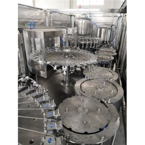 Pineapple Juice Rotary Filling Capping Automatic Bottling Machine Plc Based