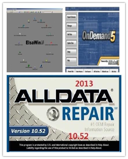 Quality Alldata 10.52 Automotive Diagnostic Software,  Mitchell Ondemand 5 for sale