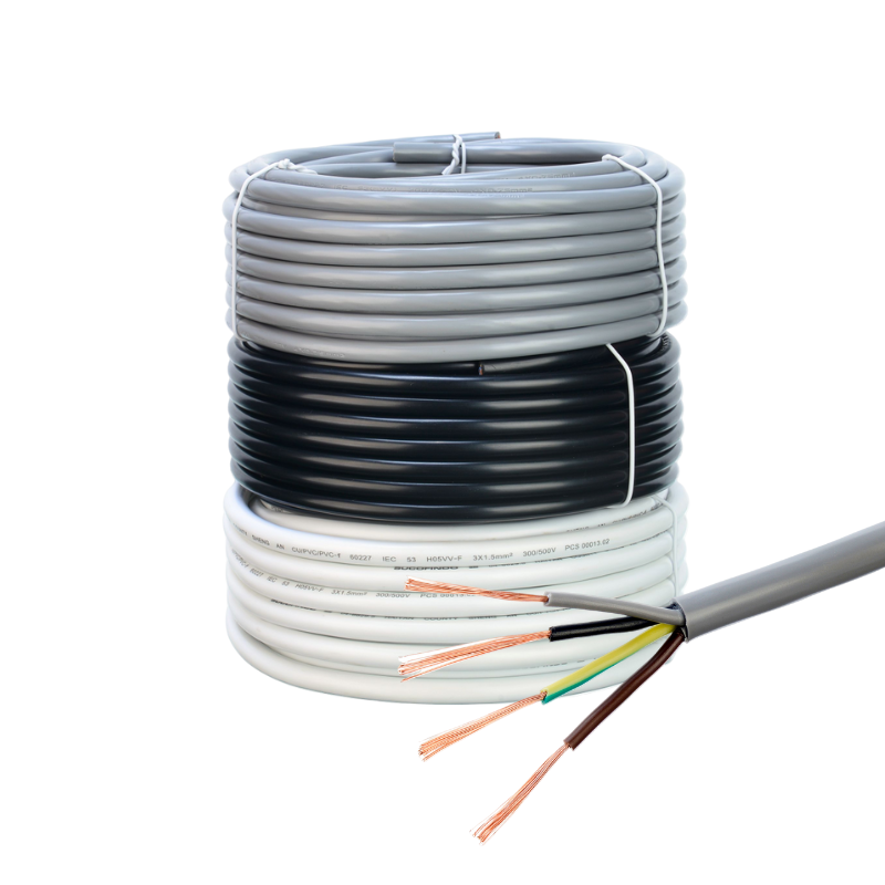 Solid Copper Flexible Electric Wire for General H05vv f 4x2.5 mm Sq Industrial Conductor Material Copper