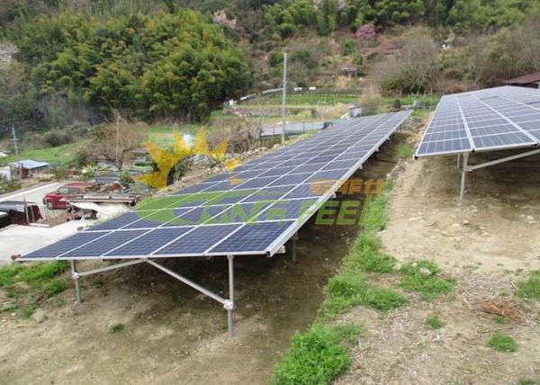 Quality Pre Assembled Ground Mount Solar Racking Stable Structure for sale