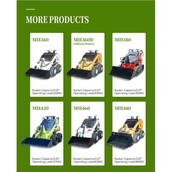 Cheap Epa Engine Wheel Loader Mini Skid Steer Gasoline Mini Skid Steer Loader