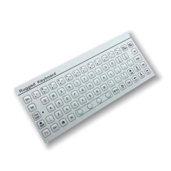 IP67 68 Keys Mini Industrial PC Keyboard Anti Static Rugged Rear Panel Mounted -40℃
