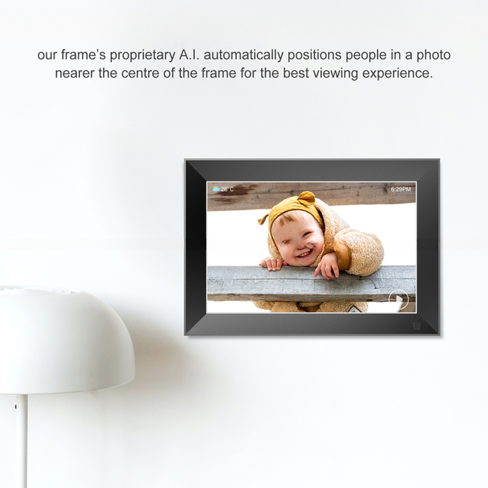 Vphoto APP 10.1" inch LCD LED touchscreen WIFI digital photo frame cloud photo video frame loop display for NFT advertising