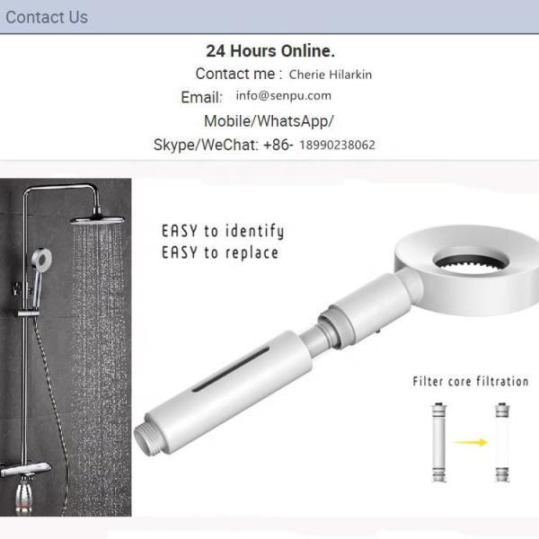Portable Handheld Chlorine Removal Shower Head filter Anti Twist