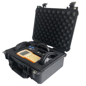China Bidirectional Non Invasive Handheld Type modbus Ultrasonic Flow Meter For Beverage Factory wholesale