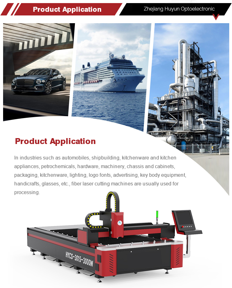 3015 Series High Power CNC Fiber Laser Cutting Machine for Carbon Steel Sheet Metal II-VI