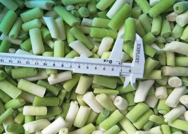 Quality KOSHER 100% Fresh Frozen Vegetables IQF Frozen Green Garlic Sprouts Cut for sale