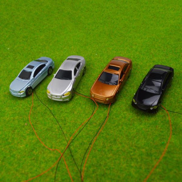 Quality 1:100 ABS plastic metal painted model car can be lighted  by transformer light car for sale