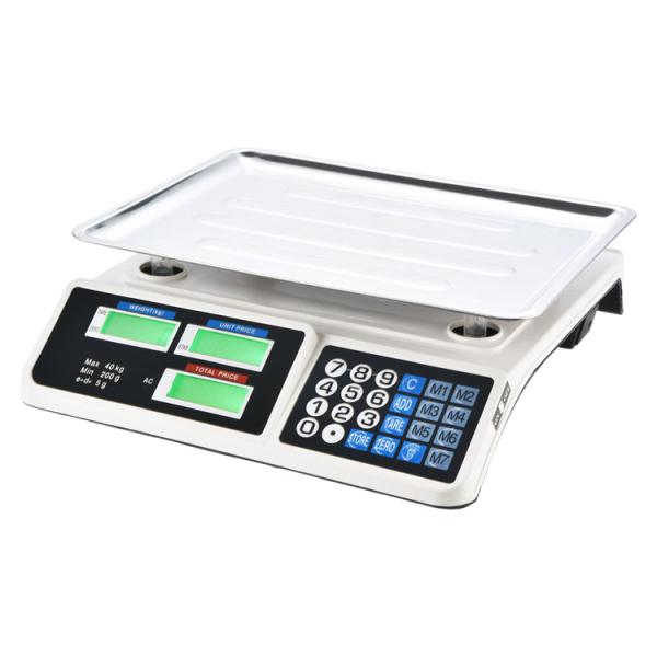 30kg Digital Table Scale for Accurate Weight and Calculation in ABS Plastic Rectangle Design