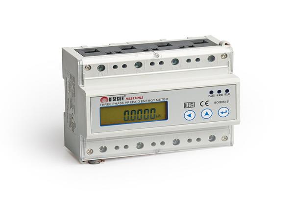 Quality Smart Multifunction 3 Phase Energy Meter With Rs485 Multi Phase Prepaid Meter for sale