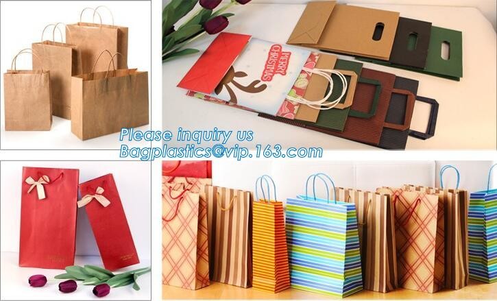 Customized Cut Printed Coated Paper Shopping Bag with Matt Lamination,rope handle custom logo printed white paper bag
