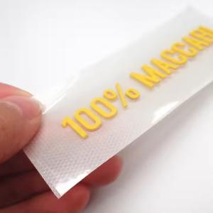 China Custom Silicone Rubber Tagless Labels Heat Transfer With 3d Letters and Numbers Name Patch Logo Transfer Printing wholesale