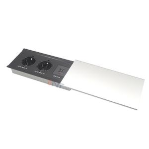 China ROHS Wear Resistant Slide USB Desktop Power Socket on sale