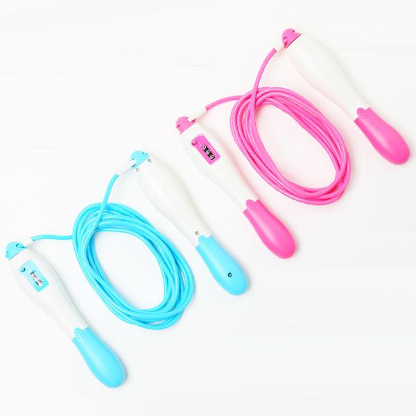 Quality Length Adjustable Jump Rope , Digital Skipping Rope With Counter / Sponge Handle for sale