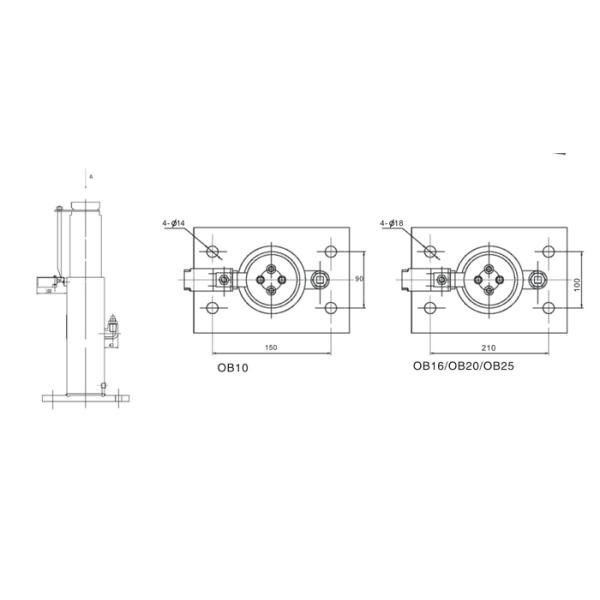 Passenger Elevator Safety Components Elevator Hydraulic Buffer