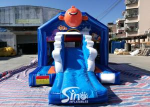 China Small Inflatable Bounce House Bouncy Castle With Slide Combo Jumper For Inflatable Games Bounce House Slide Combo on sale