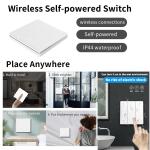Waterproof Tuya Smart Switch Push Button Panel WiFi Wireless Remote Control