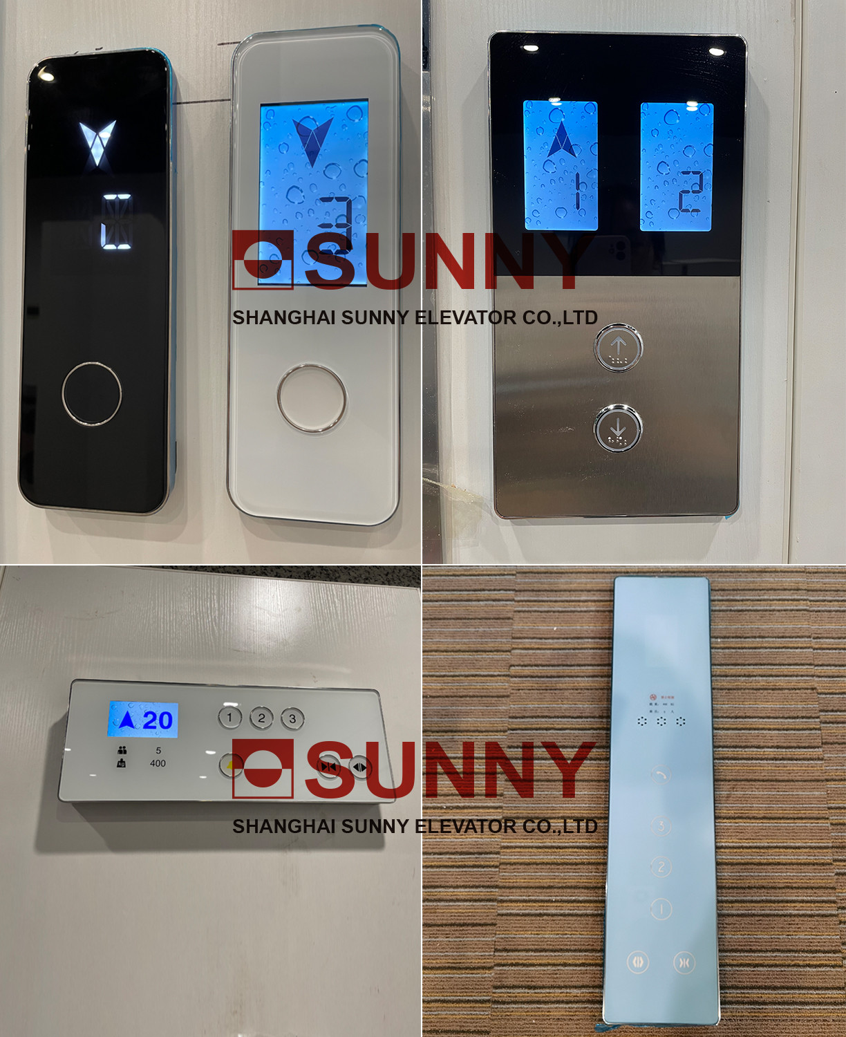 Dark Grey Elevator Push Button LED Illumination Touch Sense 3,000,000 Times