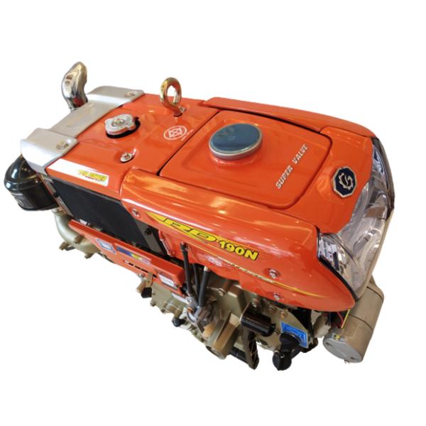 Red Single Cylinder 998cc 130KG Four Stroke Diesel Engine