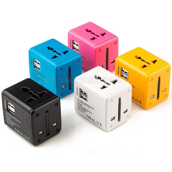 Quality Universal Travel Plug Adapter With Type C Smart USB Charger Electrical for sale