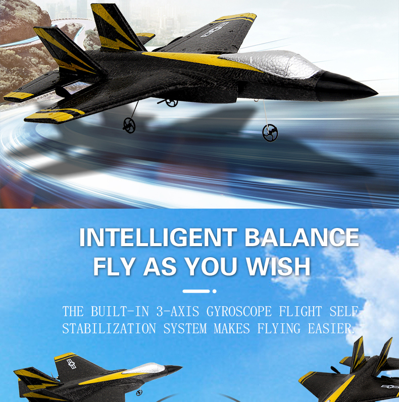 2.4G 2CH Fx635 Fixed Wing EPP Foam RC Glider Airplane F35 RTF Remote Control Plane Model with AA*2 Controller Battery