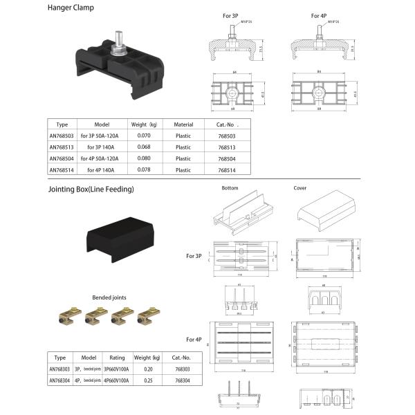 ISO 8 Pole 50A 80A 100A Overhead Travelling Crane