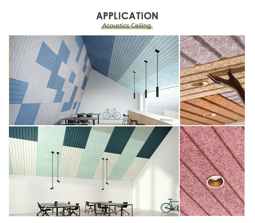 Recording Studio Hexagon Eco-Friendly Wood Wool Cement Acoustic Panel