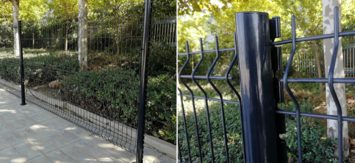 Iron Wire Fence V Mesh Triangle Bending Fence For Highway / Yard 1.8*2.4m